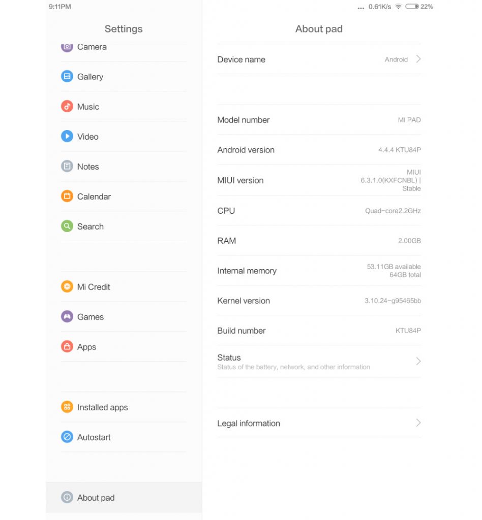 Обзор Xiaomi Mi Pad - производительность