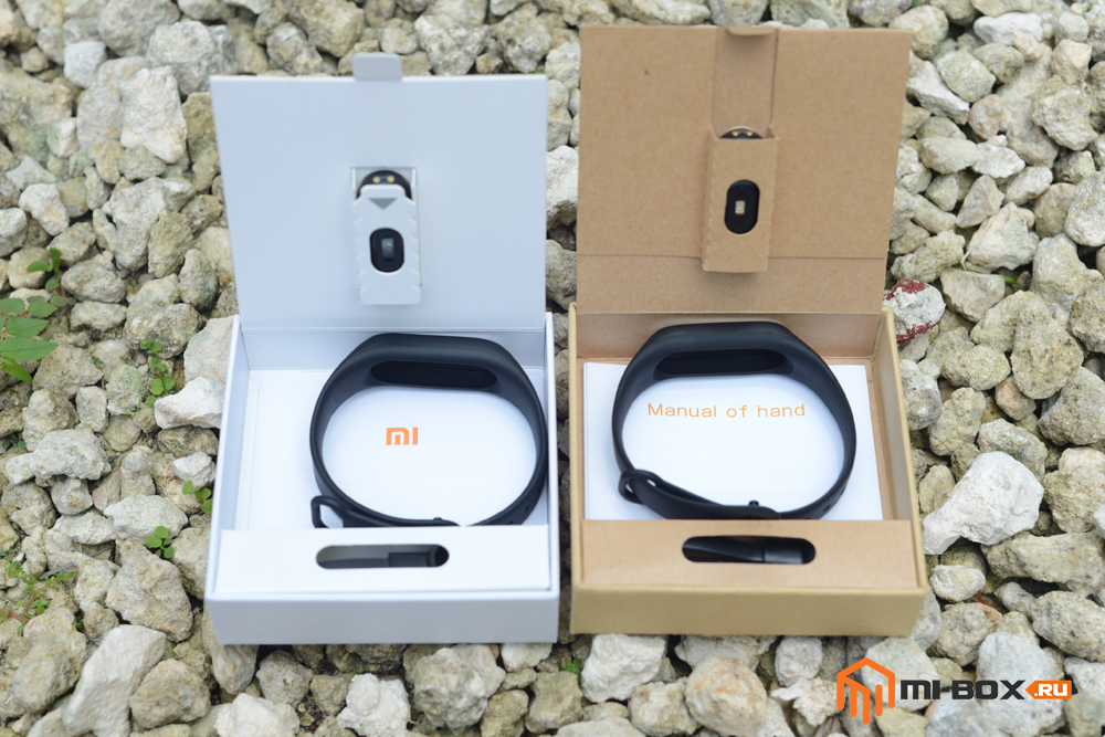 Подделка Xiaomi Mi Band 2 - сравнение содержимого упаковок
