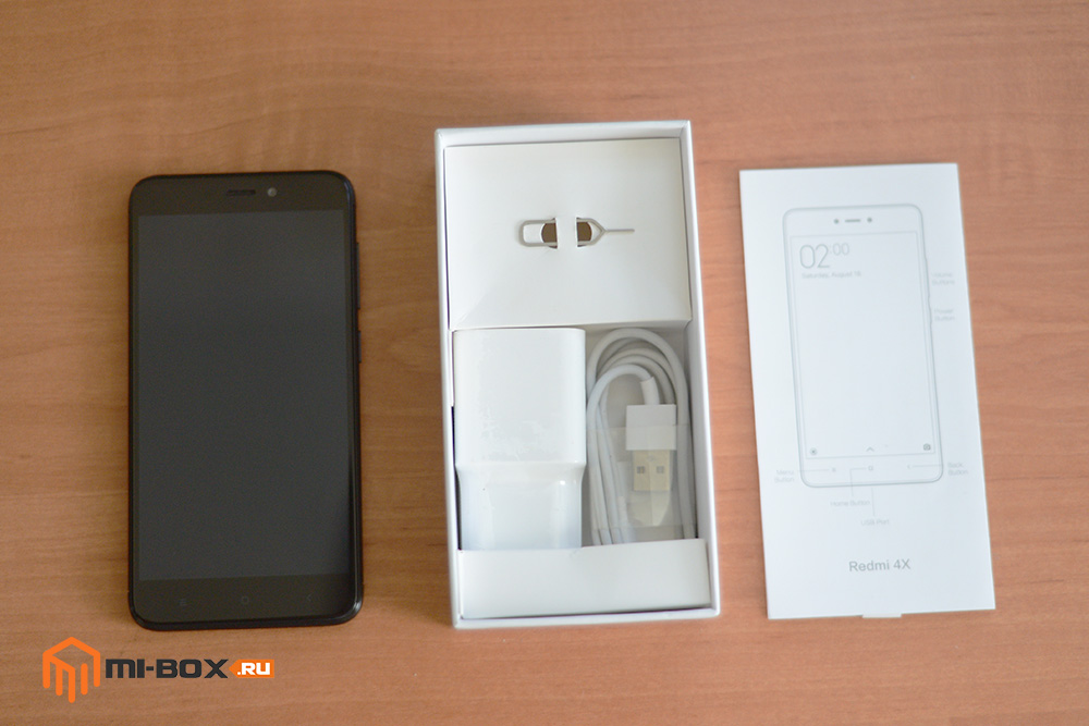 Обзор смартфона Xiaomi Redmi 4x - комплектация