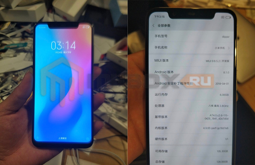 Появились живые фотографии Xiaomi Mi7